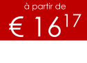 à partir de € 1617