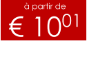 à partir de € 1001
