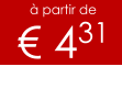 à partir de € 431