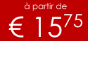 à partir de € 1575