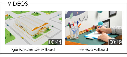 velleda witbord gerecycleerde witbord  VIDEOS
