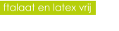ftalaat en latex vrij