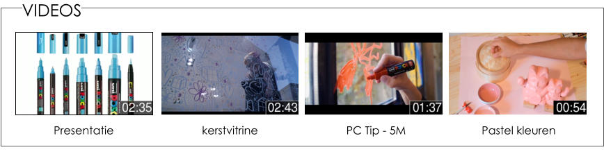 kerstvitrine PC Tip - 5M Pastel kleuren Presentatie VIDEOS