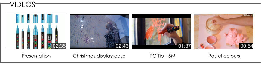 Christmas display case PC Tip - 5M Pastel colours Presentation VIDEOS