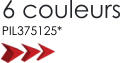 6 couleurs PIL375125*