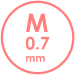 M 0.7 mm