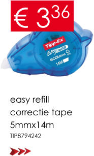 € 336 easy refill correctie tape 5mmx14m  TIP8794242