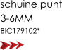 schuine punt 3-6MM BIC179102*