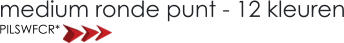 medium ronde punt - 12 kleuren PILSWFCR*