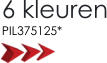 6 kleuren PIL375125*