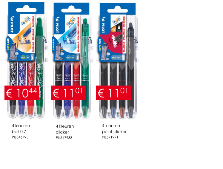 4 kleuren ball 0.7 PIL546795 4 kleuren  point clicker PIL571971 4 kleuren clicker PIL547938 € 1044 € 1101 € 1101