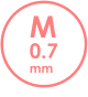 M 0.7 mm