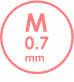 M 0.7 mm