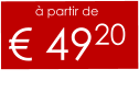 à partir de € 4920