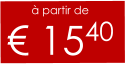 à partir de € 1540