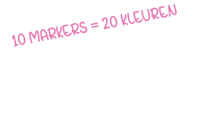 10 markers = 20 kleuren