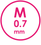 M 0.7 mm