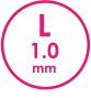 L 1.0 mm