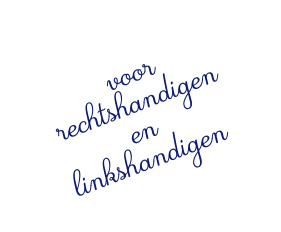 voor  rechtshandigen en  linkshandigen