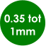 0.35 tot 1mm