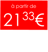 à partir de  2133€