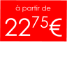 à partir de  2275€