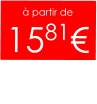 à partir de  1581€