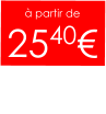 à partir de  2540€