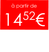 à partir de  1452€