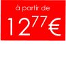 à partir de  1277€