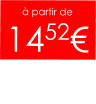 à partir de  1452€