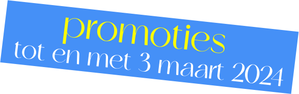 promoties tot en met 3 maart 2024