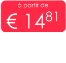 à partir de € 1481