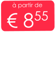 à partir de € 855