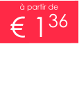 à partir de € 136
