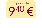à partir de 940 €