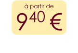 à partir de 940 €