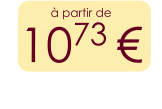 à partir de 1073 €