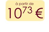 à partir de 1073 €