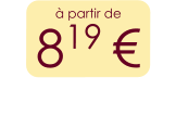 à partir de 819 €