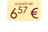à partir de 657 €