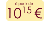 à partir de 1015 €