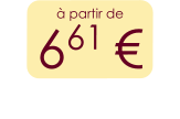 à partir de 661 €