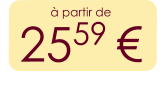 à partir de 2559 €