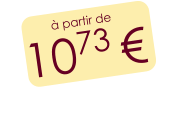 à partir de 1073 €