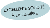 EXCELLENTE SOLIDITÉ  À LA LUMIÈRE