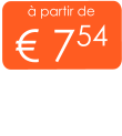 à partir de € 754