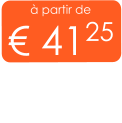 à partir de € 4125