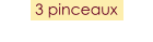 3 pinceaux