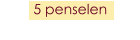 5 penselen